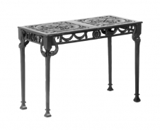 Cast Aluminum Garden Patio Furniture Dolphin Console Table Double